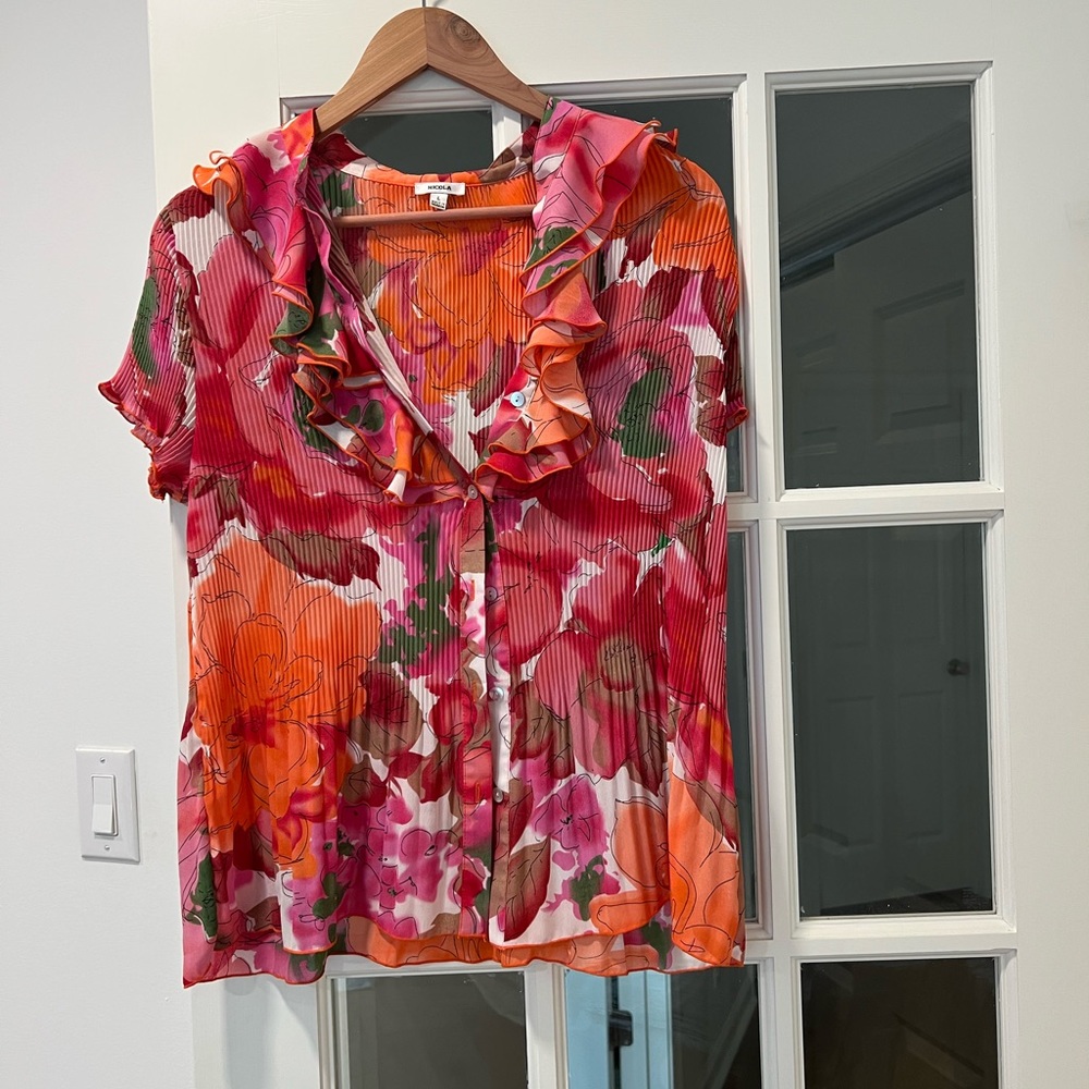 Vintage Floral Nicola Top / size large